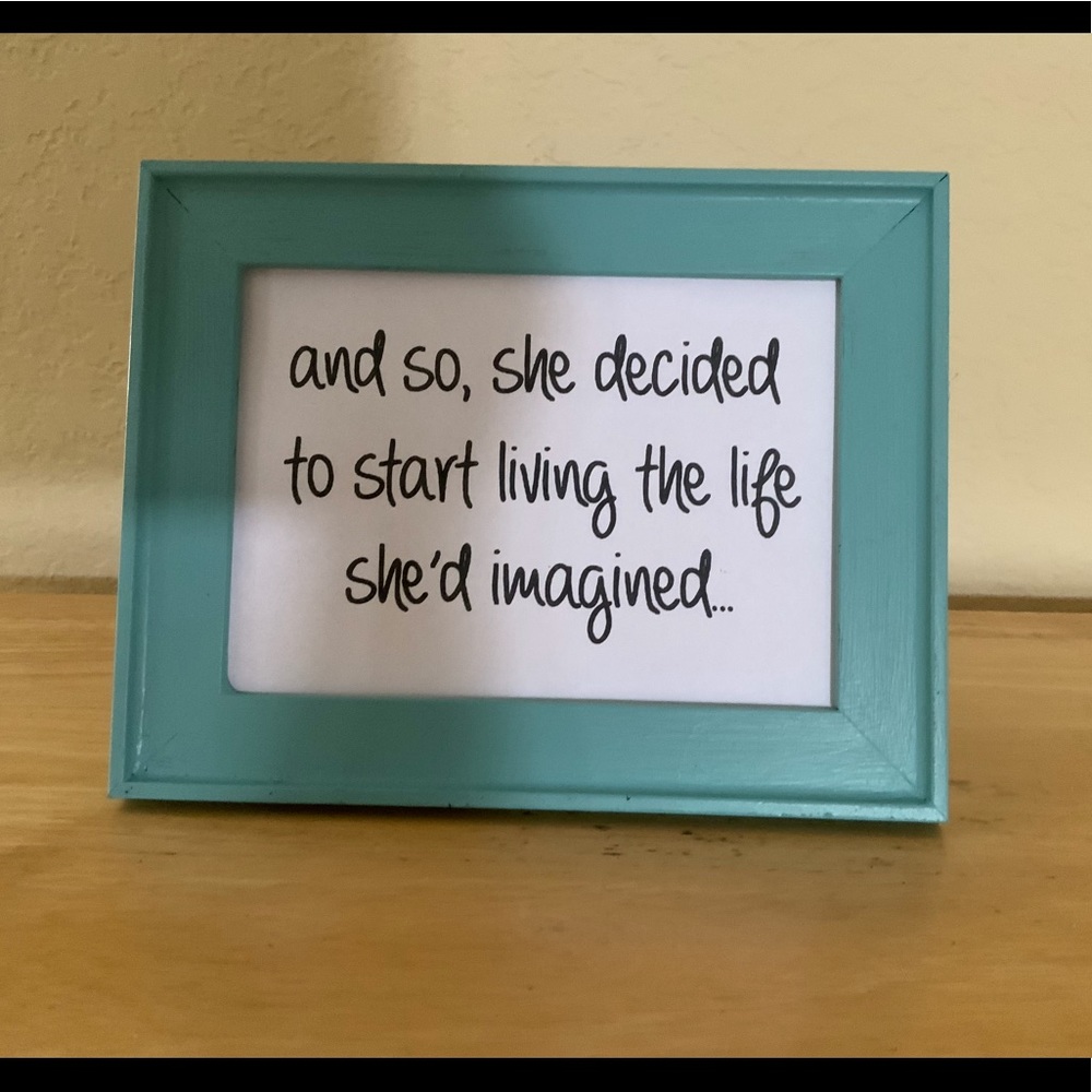 Farmhouse Life accent picture 5x7 w/frame